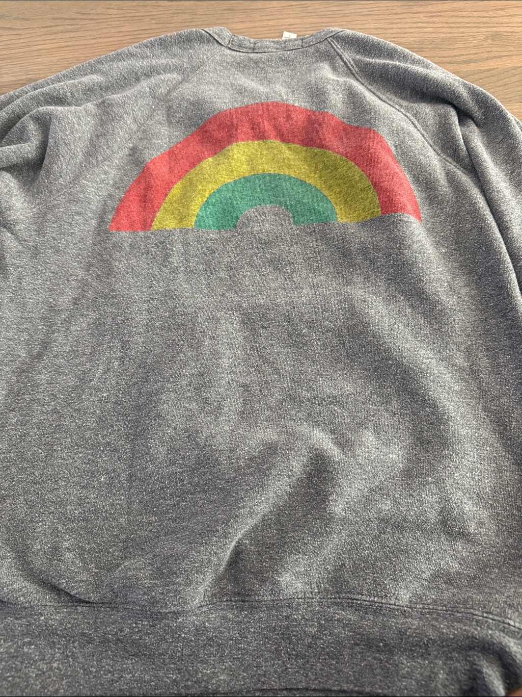 Culk Women’s Gray Crewneck Sweater With Rainbow Accent — image 3 of 3